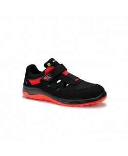 Shoes ELTEN Lonny W red Easy S1P ESD, black/red 44