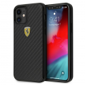 Ferrari FERCAHCP12SBK iPhone 12 mini 5.4 Black/Black On Track Real Carbon Hard Case Ferrari FERCAHCP12SBK iPhone 12 mini 5.4 Black/Black On Track Real Carbon Hard Case