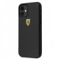 Ferrari FERCAHCP12SBK iPhone 12 mini 5.4 Black/Black On Track Real Carbon Hard Case Ferrari FERCAHCP12SBK iPhone 12 mini 5.4 Black/Black On Track Real Carbon Hard Case