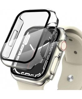 Tech Protect Smart watch Apple 7 screen frame, Silver color, 45mm