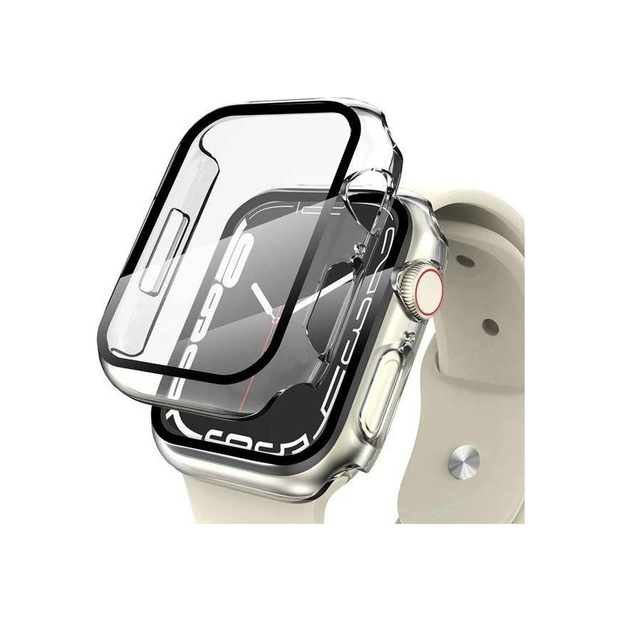 Tech Protect Išmaniojo laikrodžio Apple 7 ekrano rėmelis, Sidabrinės spalvos, 45mm