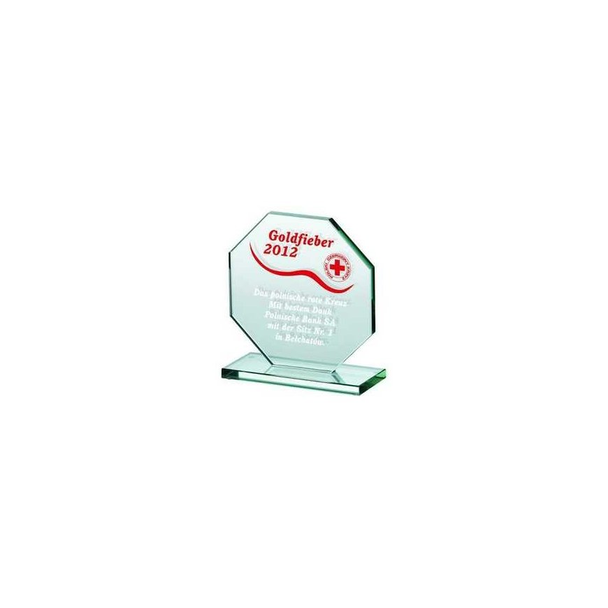 Tryumf Engraved glass trophy + paint filler – 2
