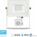 Spotlight V-TAC LED spotlight with motion sensor 20W 4000K White Spotlight V-TAC LED spotlight with motion sensor 20W 4000K White