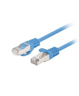 PATCHCORD CAT.6 FTP 0.25M BLUE FLUKE PASSED LANBERG 10-PACK