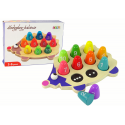 Lean Cars Wooden training hedgehog 10 colorful pawns Lean Cars Wooden training hedgehog 10 colorful pawns