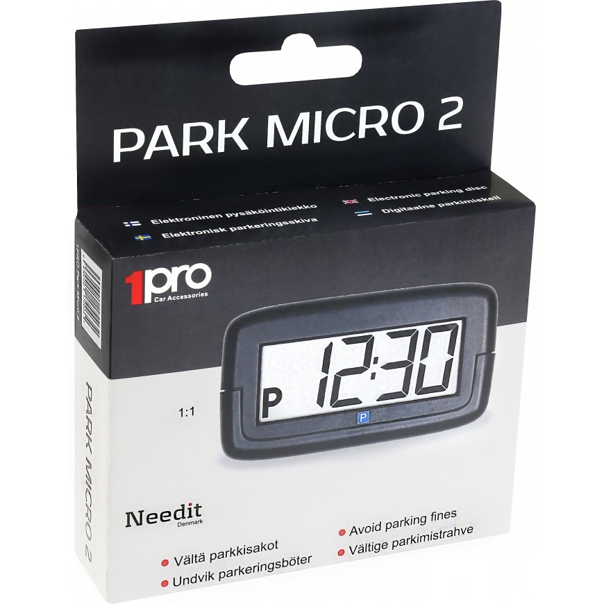 Needit Park Micro 2 Elektroninen pysäköintikiekko – 5