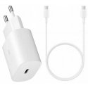 Charger original Samsung EP-TA800NW 25W + Type-C cable 25W white Charger original Samsung EP-TA800NW 25W + Type-C cable 25W white