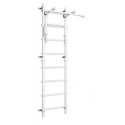 Sports complex (gymnastics wall) with crossbar 2in1 SANRO S11 Pastel white-grey, 211x49cm