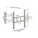 The Cabletech Adjustable Wall Mount is designed to mount a 32-inch - 55-inch TV monitor The Cabletech Adjustable Wall Mount is designed to mount a 32-inch - 55-inch TV monitor