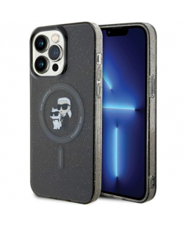Case Karl Lagerfeld case for iPhone 15 Pro Max 6.7" KLHMP15XHGKCNOK black HC Magsafe IML KC Glitter