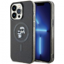 Dėklas Karl Lagerfeld case for iPhone 15 Pro Max 6,7" KLHMP15XHGKCNOK juodas HC Magsafe IML KC Glitter