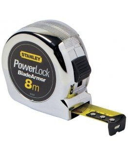 Stanley Steel gauge powerlock b / a 8m / 25mm, chrome body