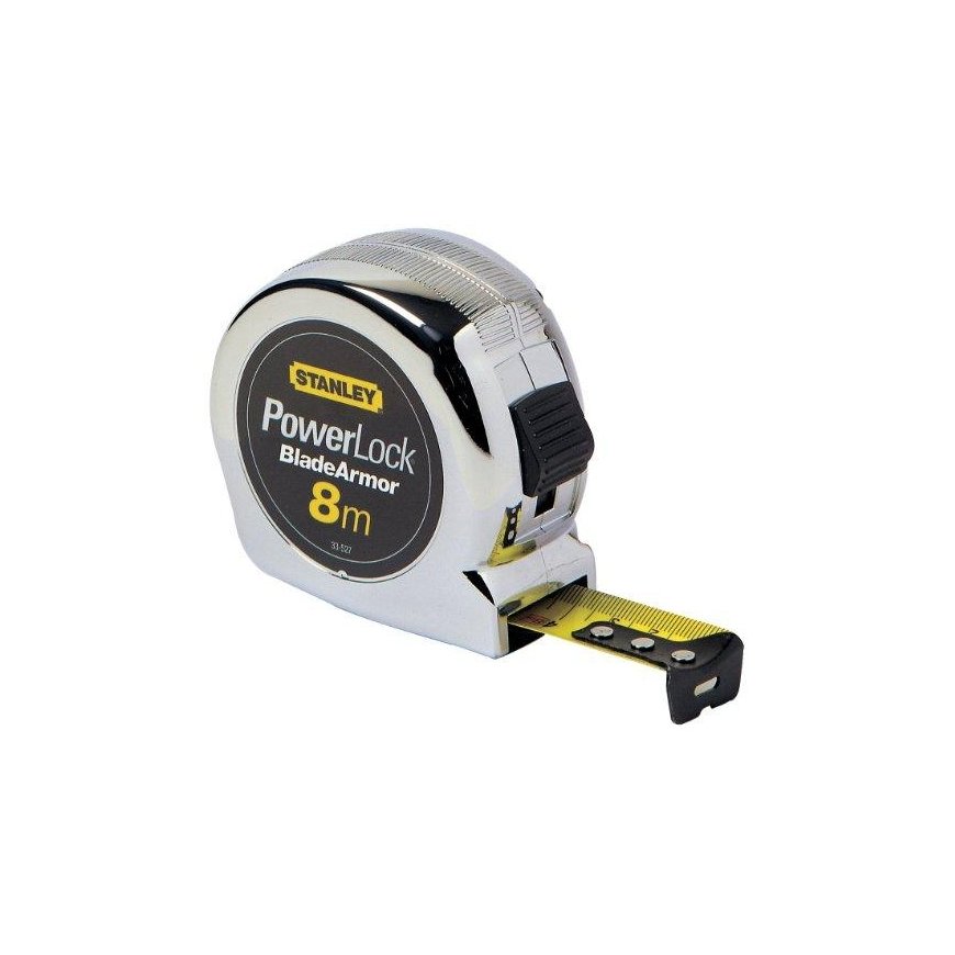 Stanley Steel gauge powerlock b / a 8m / 25mm, chrome body