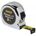 Stanley Plieninis matuoklis powerlock b / a 8m / 25mm, chromuotas korpusas Stanley Plieninis matuoklis powerlock b / a 8m / 25mm, chromuotas korpusas