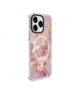 Evelatus Apple iPhone 15 Pro PC+TPU With MagSafe Customized Print Marble Pink