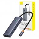 6in1 Hub Baseus UltraJoy USB-C via HDMI4K@60Hz+4xUSB 3.0+PD (gray space) 6in1 Hub Baseus UltraJoy USB-C via HDMI4K@60Hz+4xUSB 3.0+PD (gray space)