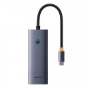 6in1 Hub Baseus UltraJoy USB-C via HDMI4K@60Hz+4xUSB 3.0+PD (gray space) 6in1 Hub Baseus UltraJoy USB-C via HDMI4K@60Hz+4xUSB 3.0+PD (gray space)