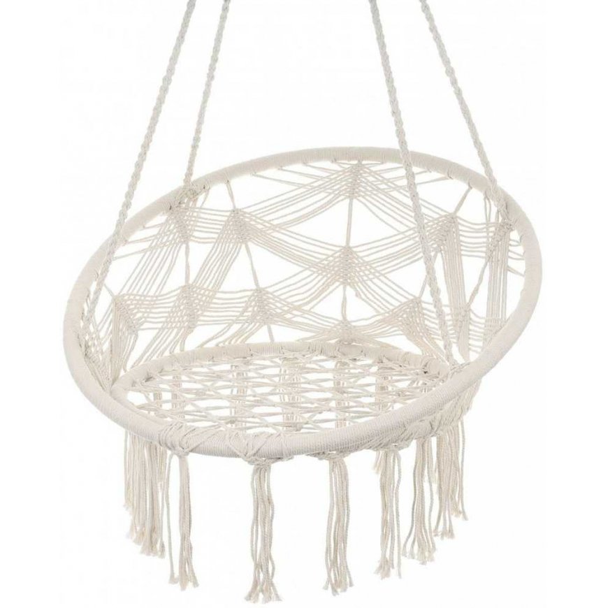 Saska Garden HAMAK AŻUROWY FOTEL WISZĄCY 80x60CM BALTA NEW STYL – 5