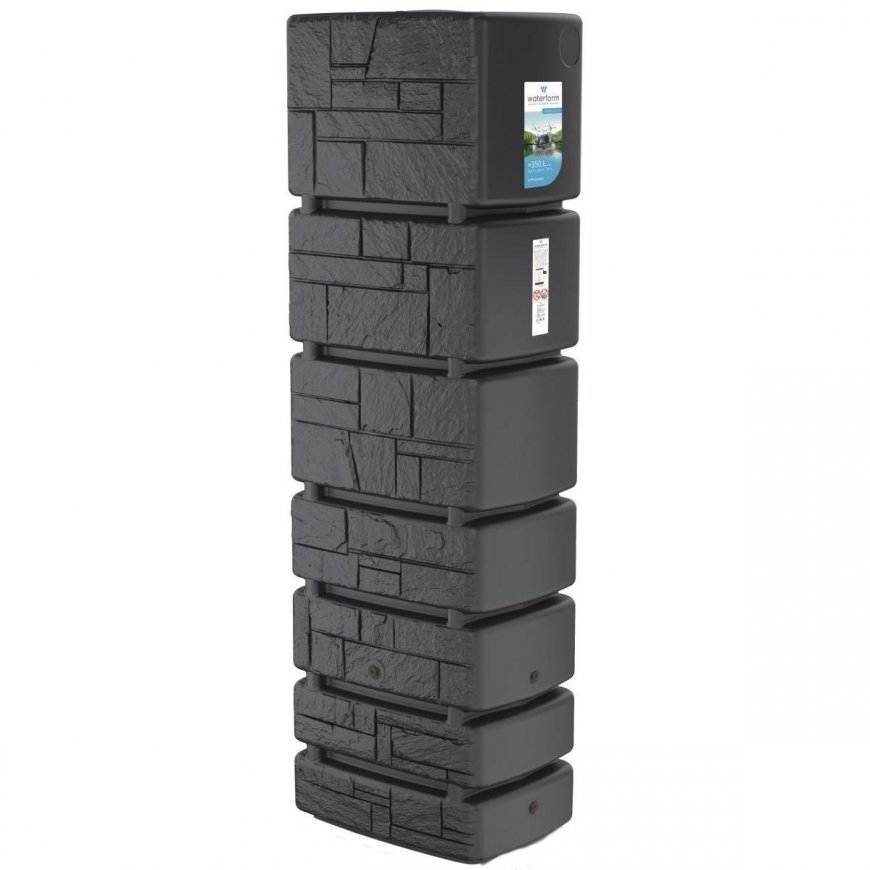 Prosperplast Tower Stone anthracito 350L lietaus vandens bakas – 4