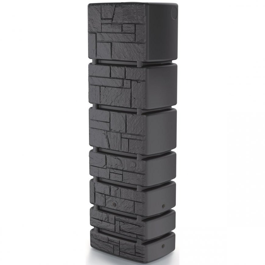 Prosperplast Tower Stone anthracito 350L lietaus vandens bakas – 5