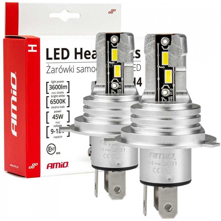 AMiO Led car lights h-mini h4
