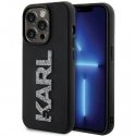 Karl Lagerfeld Apple iPhone 15 Pro HC 3D LOGO GLITTER Black