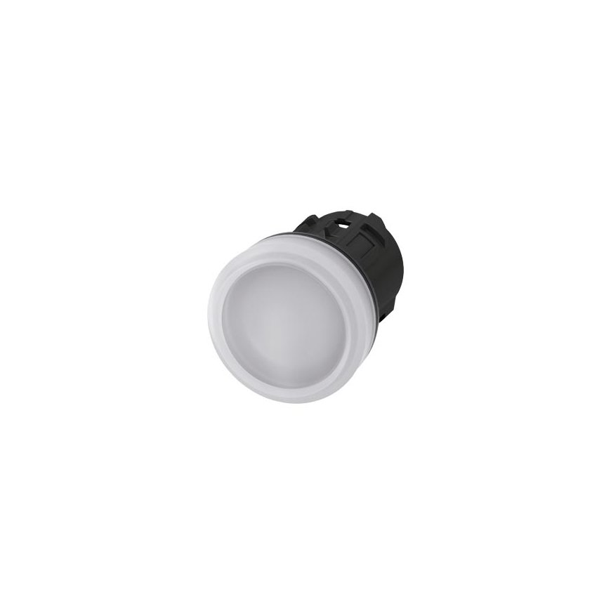 Siemens 3SU1001-6AA60-0AA0 trauksmes gaismas indikators Balts