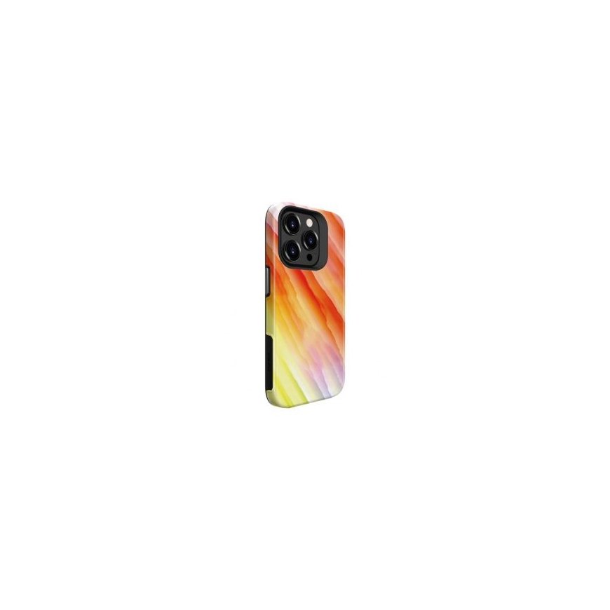 Evelatus Apple iPhone 15 Pro Armor case TPU+PC Customized Print Design Yellow Orange