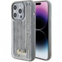 Guess Apple iPhone 15 Pro HC SEQUIN SCRIPT METAL Silver Guess Apple iPhone 15 Pro HC SEQUIN SCRIPT METAL Silver