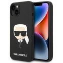 Karl Lagerfeld Case for iPhone 14 Plus 6.7" KLHMP14MSLKHBK Black Hardcase Magsafe Silicone Karl Head