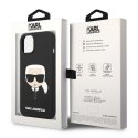 Karl Lagerfeld dėklas, skirtas iPhone 14 Plus 6.7" KLHMP14MSLKHBK Juodas Hardcase Magsafe Silikoninė Karlo galvutė