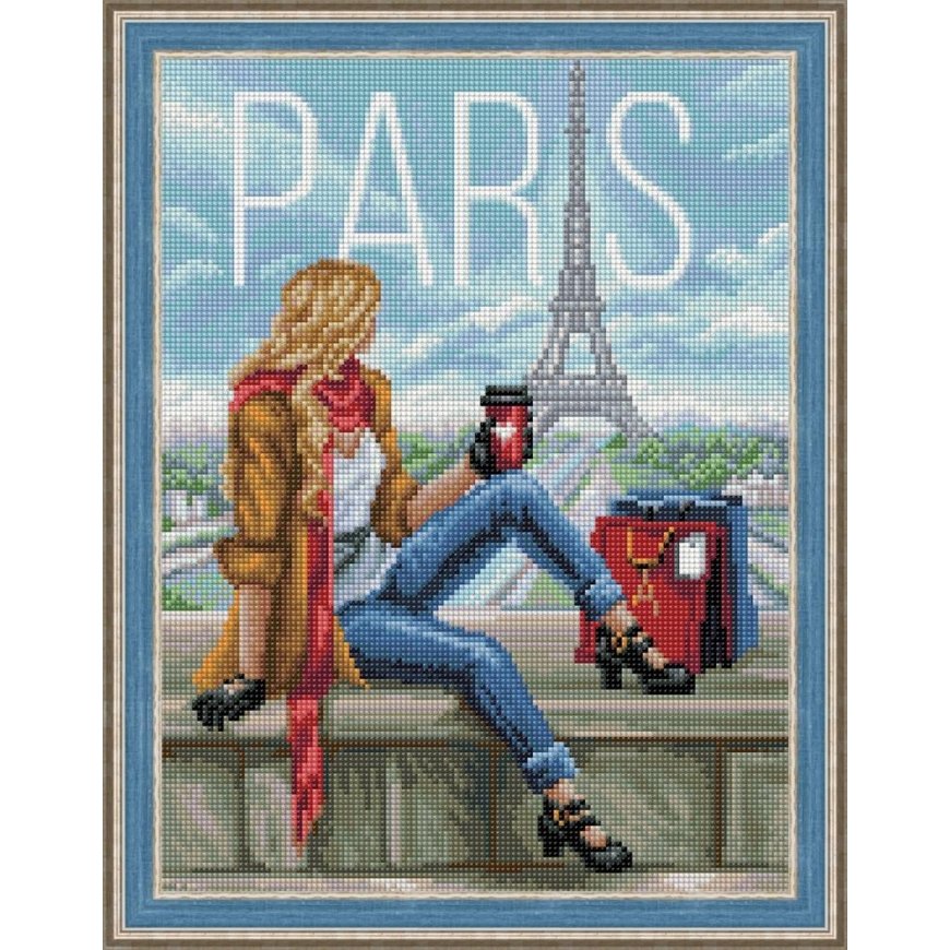 Beldizart Diamond painting kit Morning in Paris Size: 30x40 cm AZ-1575 – 2