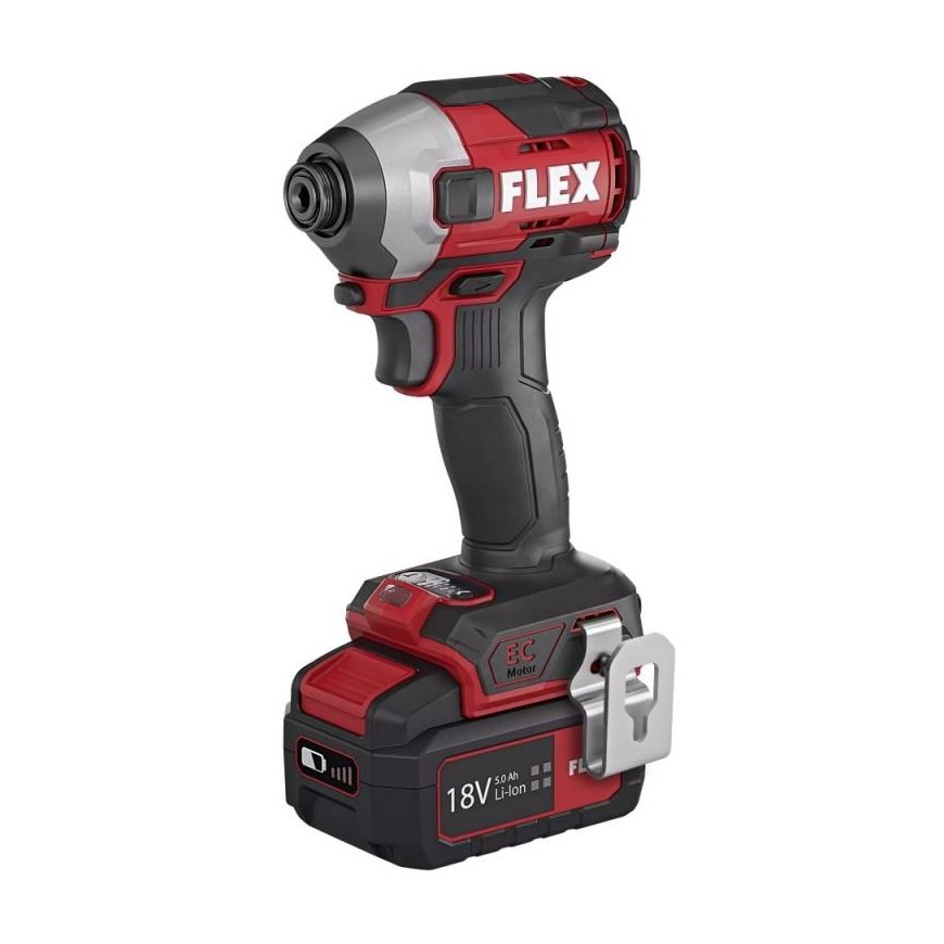 Akumuliatorinis smūginis suktuvas FLEX ID 1/4" 18,0 5,0Ah EC HD – 2