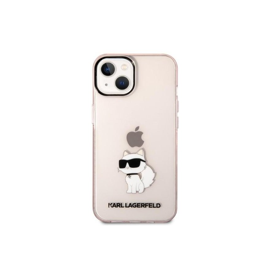 Karl Lagerfeld KLHCP14MHNCHTCP iPhone 14 Plus 6.7" Pink/Pink Hard Case Iconic Choupette – 3