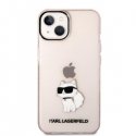 Karl Lagerfeld KLHCP14MHNCHTCP iPhone 14 Plus 6,7" rožinis / rožinis kietas dėklas Iconic Choupette