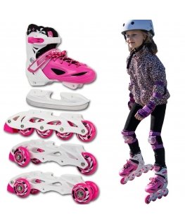 Skates Enero 4w1 Enero Runner pink 1007236-1007243-1007250 (26-29)