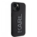 Karl Lagerfeld Case for iPhone 15 6.1" KLHCP15S3DMBKCK Black HC 3D Logo Glitter Karl Lagerfeld Case for iPhone 15 6.1" KLHCP15S3DMBKCK Black HC 3D Logo Glitter