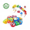 Wooden educational drill blocks 13 pcs. - Vehicles for Woopie Wooden educational drill blocks 13 pcs. - Vehicles for Woopie