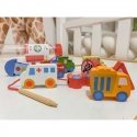 Wooden educational drill blocks 13 pcs. - Vehicles for Woopie Wooden educational drill blocks 13 pcs. - Vehicles for Woopie