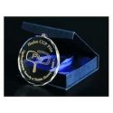 Tryumf Engraved glass medal with case + paint filler Tryumf Engraved glass medal with case + paint filler