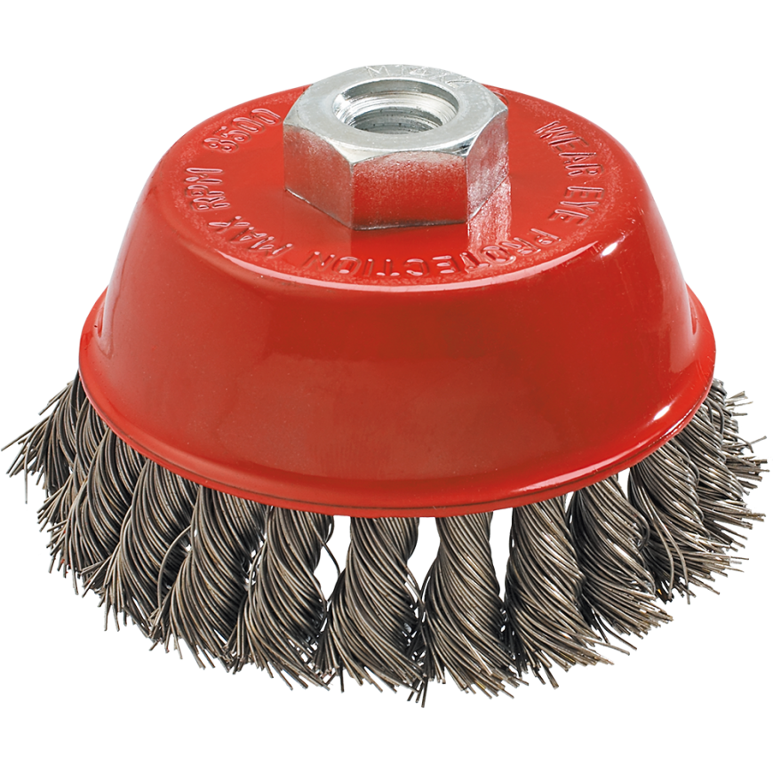 GRAPHITE Wire back brush 100mm x