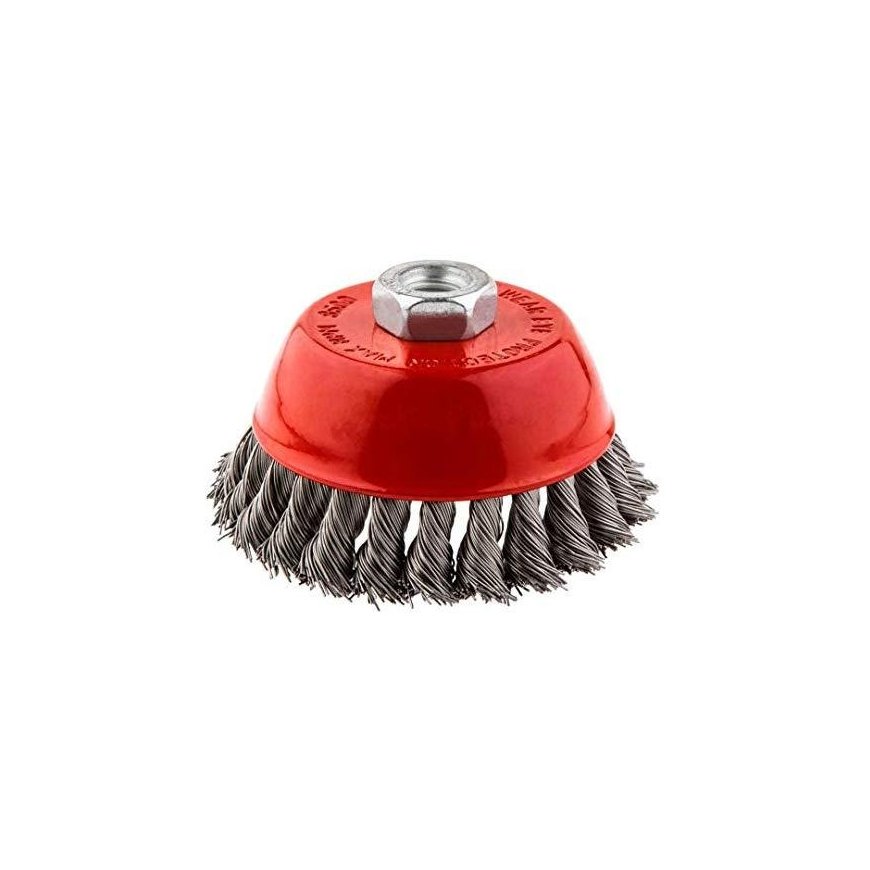 GRAPHITE Vielinis užpakalinis šepetys 100 mm x M14, INOX – 5