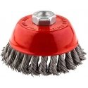 GRAPHITE Wire back brush 100mm x M14, INOX GRAPHITE Wire back brush 100mm x M14, INOX