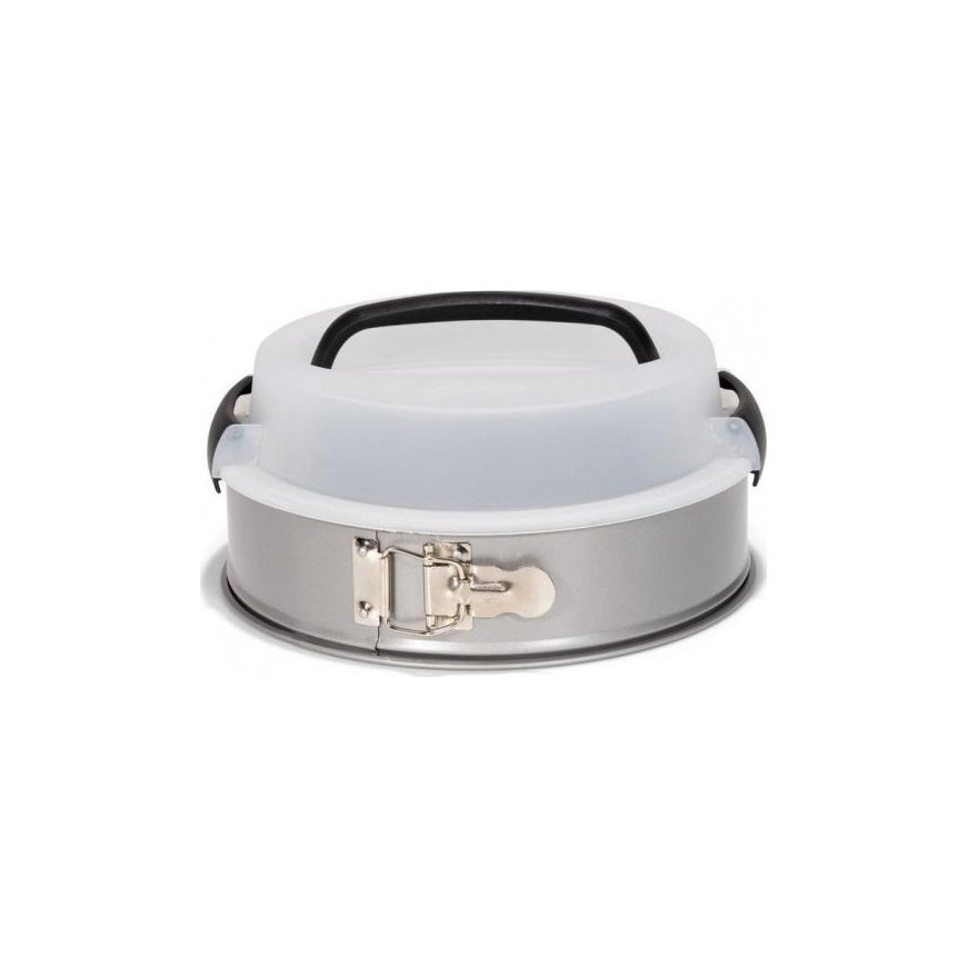 Patisse stepped form with supporting lid 24 cm silver steel
