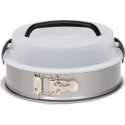 Patisse stepped form with supporting lid 24 cm silver steel