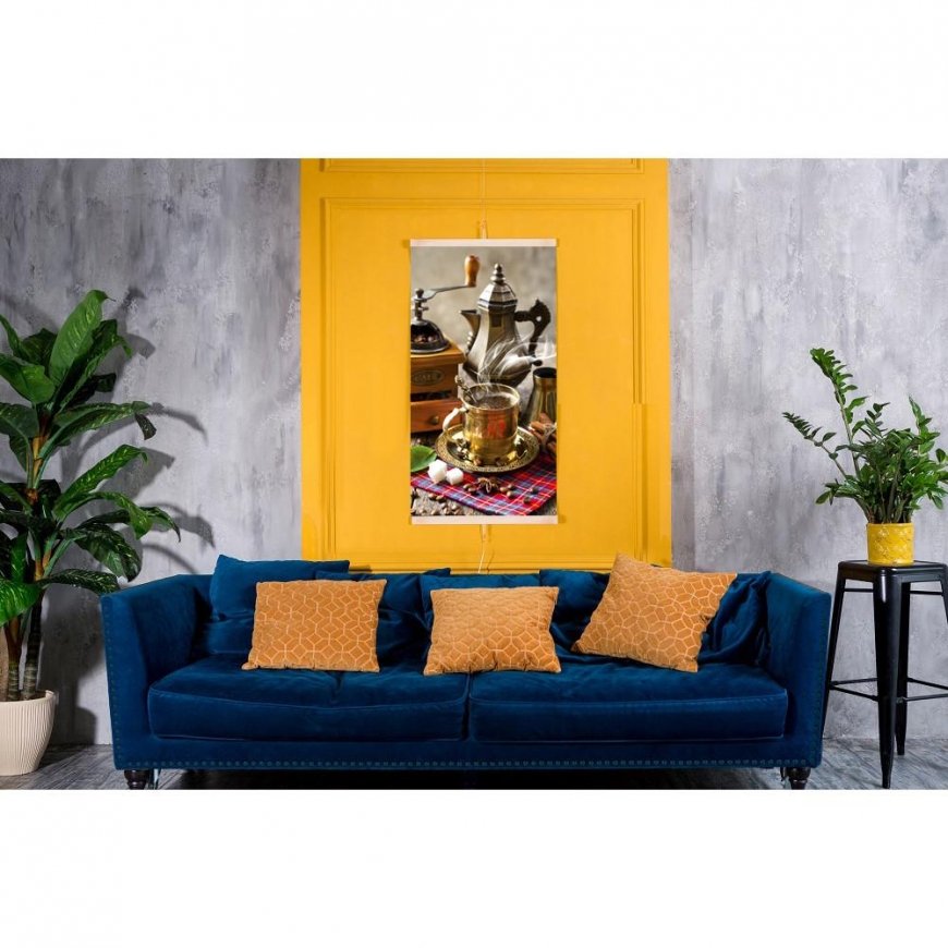 Infraraudonųjų spindulių šildytuvas - lankstus šildymo skydelis 430W TRIO design 5 kava, matmenys 100x57cm – 3