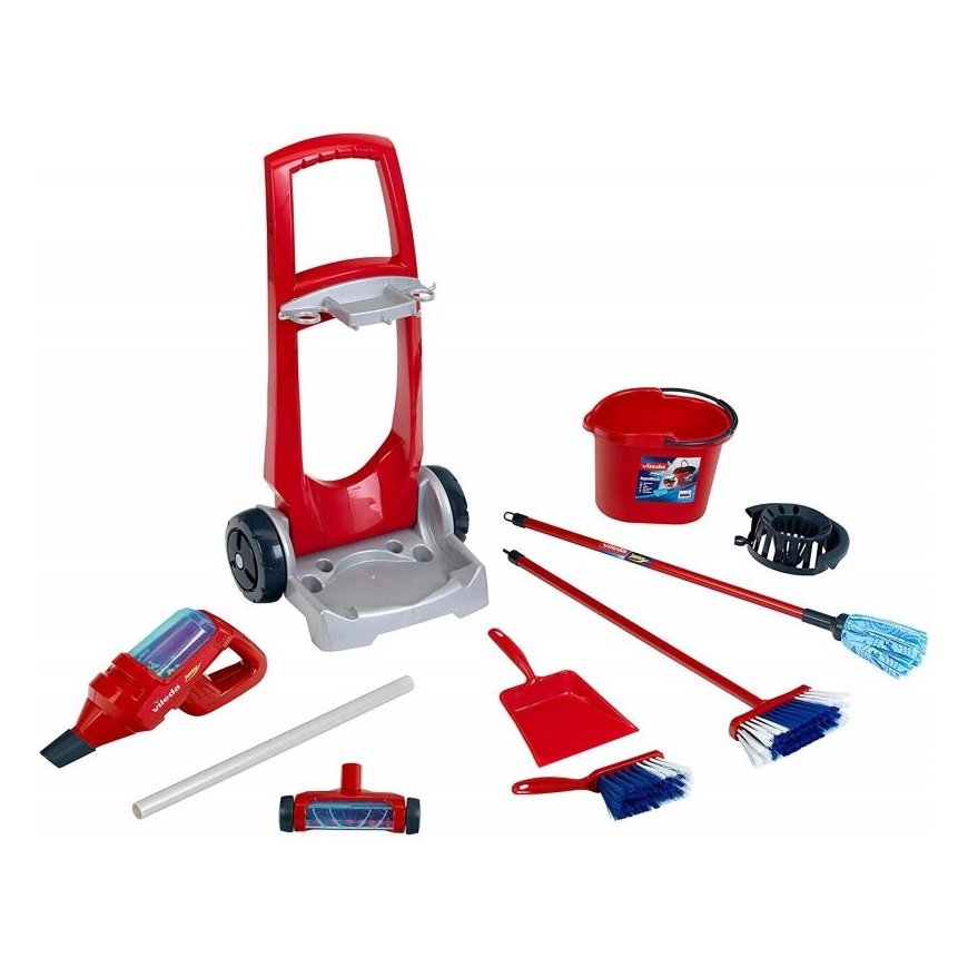 Klein Cleaning trolley with vacuum cleaner