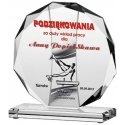 Tryumf Engraved glass trophy + paint filler Tryumf Engraved glass trophy + paint filler
