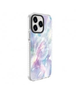 Evelatus Apple iPhone 15 Pro Max PC+TPU With MagSafe Customized Print Purple
