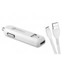 AVACOM CARMAX 2 AUTOMOBILINIS KROVIMAS 2X QUALCOMM QUICK CHARGE 2.0, Baltas (USB-C KABELIS) AVACOM CARMAX 2 AUTOMOBILINIS KROVIMAS 2X QUALCOMM QUICK CHARGE 2.0, Baltas (USB-C KABELIS)